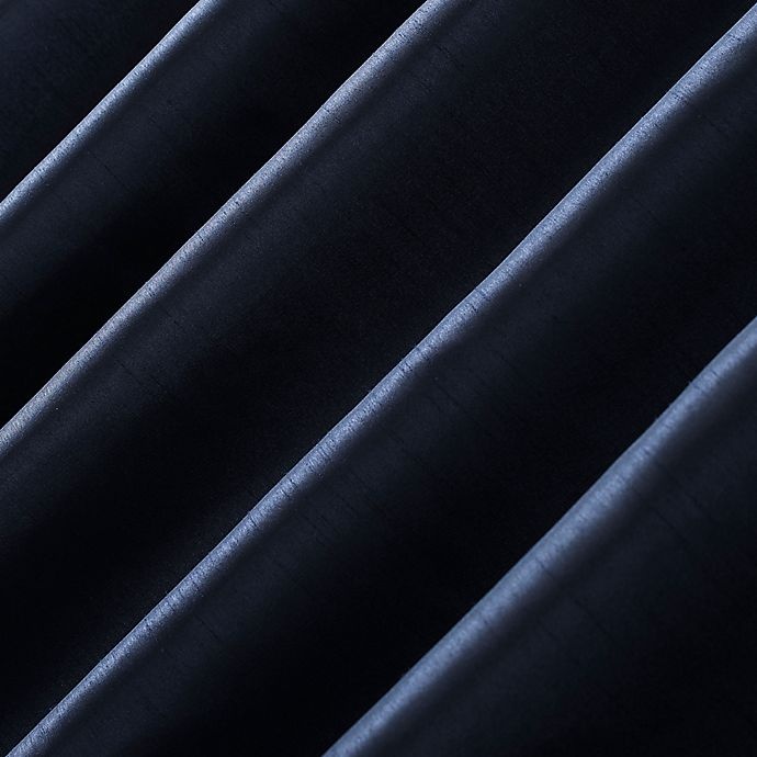 slide 3 of 8, Sun Zero Evelina Backtab Curtain Valance - Navy, 17 in