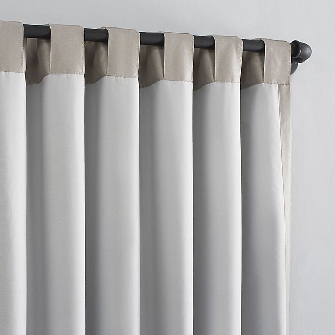 slide 8 of 10, Sun Zero Evelina Back Tab 100% Blackout Window Curtain Panel - Stone, 63 in