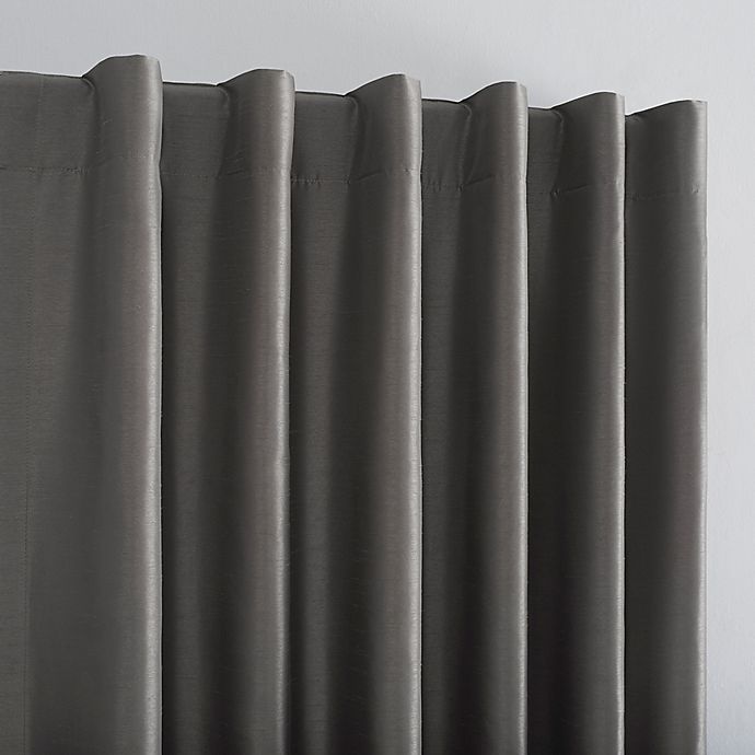 slide 4 of 10, Sun Zero Evelina Backtab Curtain - Iron Grey, 95 in