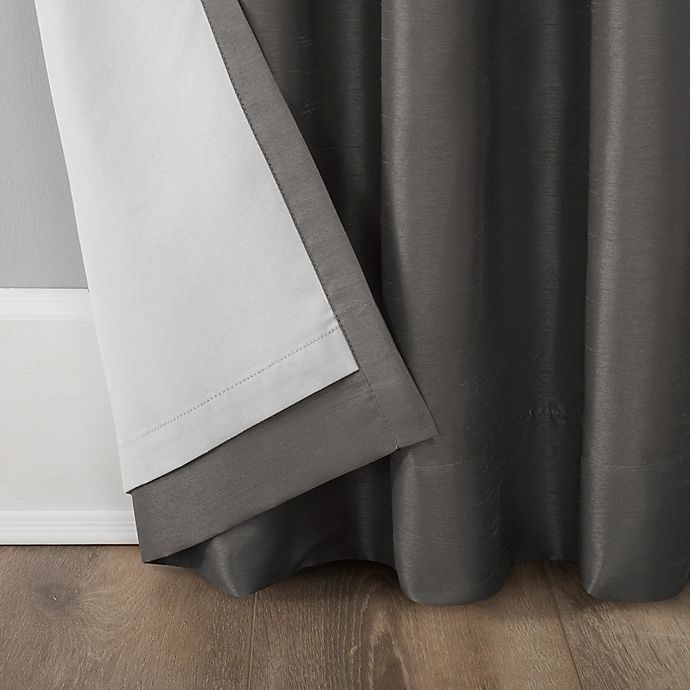 slide 6 of 10, Sun Zero Evelina Backtab Curtain - Iron Grey, 95 in