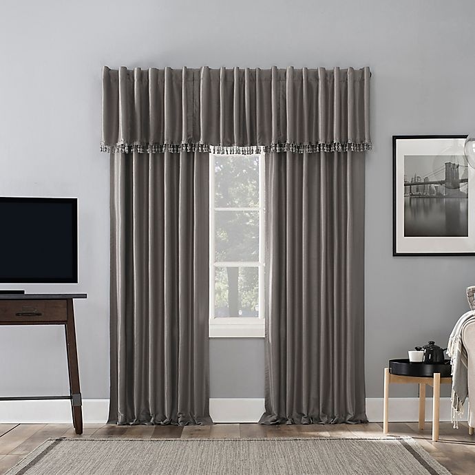 slide 10 of 10, Sun Zero Evelina Backtab Curtain - Iron Grey, 95 in