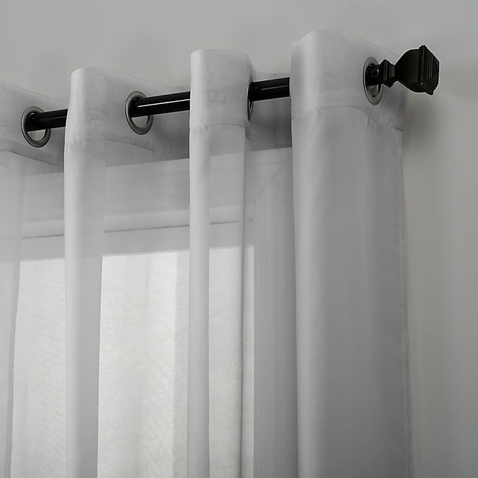 slide 2 of 5, No. 918 Emily Grommet Window Curtain Panel - Silver Grey, 84 in