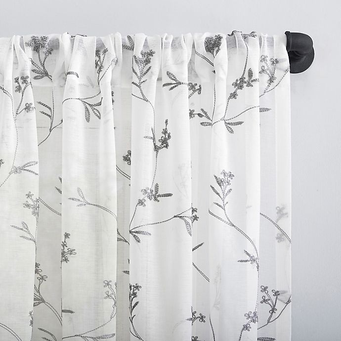 slide 4 of 5, No. 918 No.918 Delia 17-InchCurtain Valance - White, 1 ct