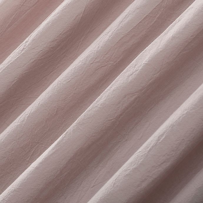 slide 4 of 7, Archaeo Washed Cotton Twist Tab Window Curtain - Rose Quartz, 84 in