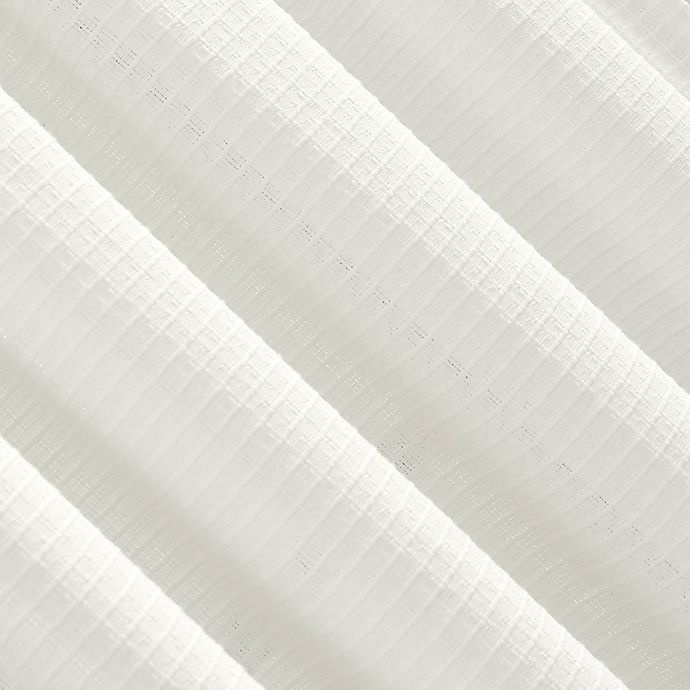 slide 3 of 8, Clean Window Waffle Texture Curtain - White, 96 in