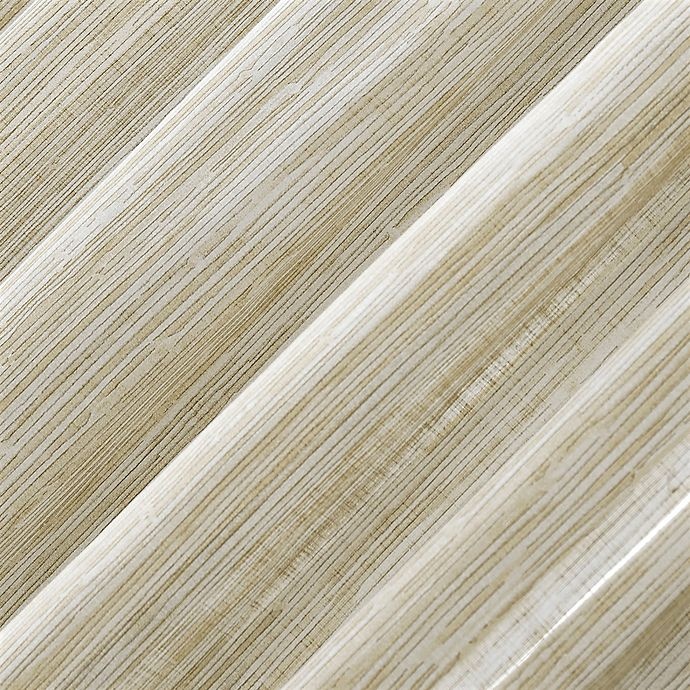 slide 3 of 6, Archaeo Bamboo Stripe Cotton Sheer Window Curtain - Linen, 96 in