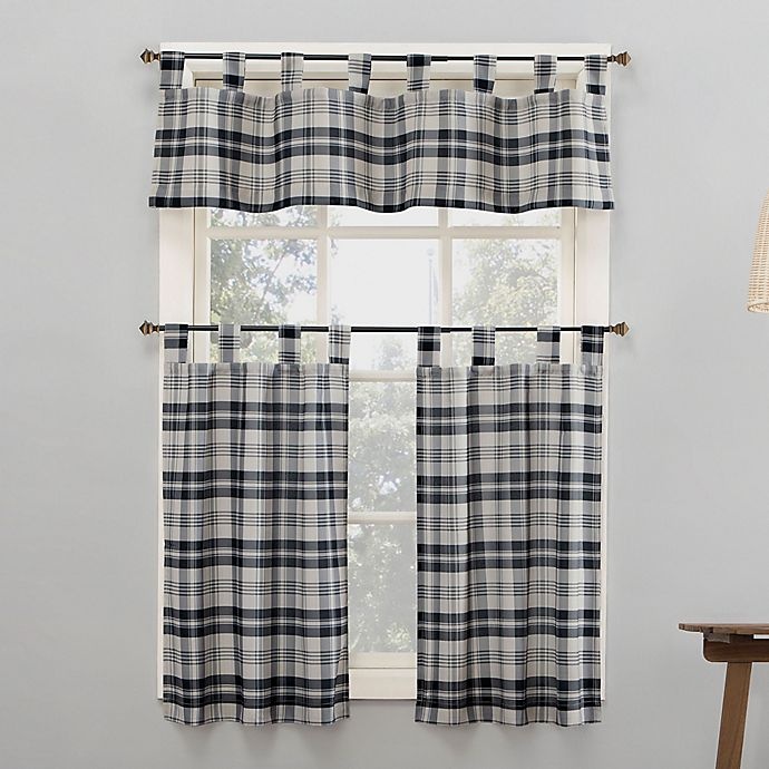 slide 2 of 5, No. 918 BlairTab Top Kitchen Window Valance - Coal, 1 ct