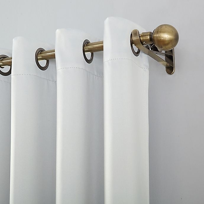 slide 3 of 8, Sun Zero Oslo Theater Grade Grommet 100% Blackout Window Curtain Panel - Pearl, 120 in