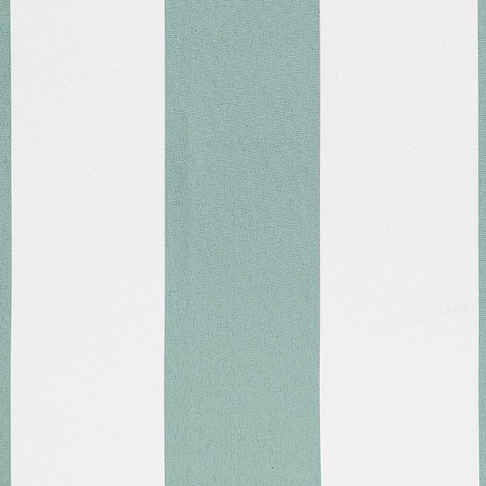 slide 5 of 6, Sun Zero Valencia Cabana Stripe Indoor/Outdoor Curtain Panel - Teal (Single), 108 in