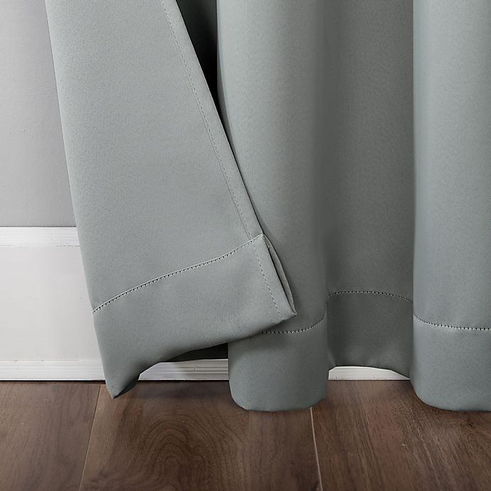 slide 4 of 8, Sun Zero Mariah Extra-Wide Room Darkening Grommet Patio Door Curtain Panel - Silver Gray, 84 in