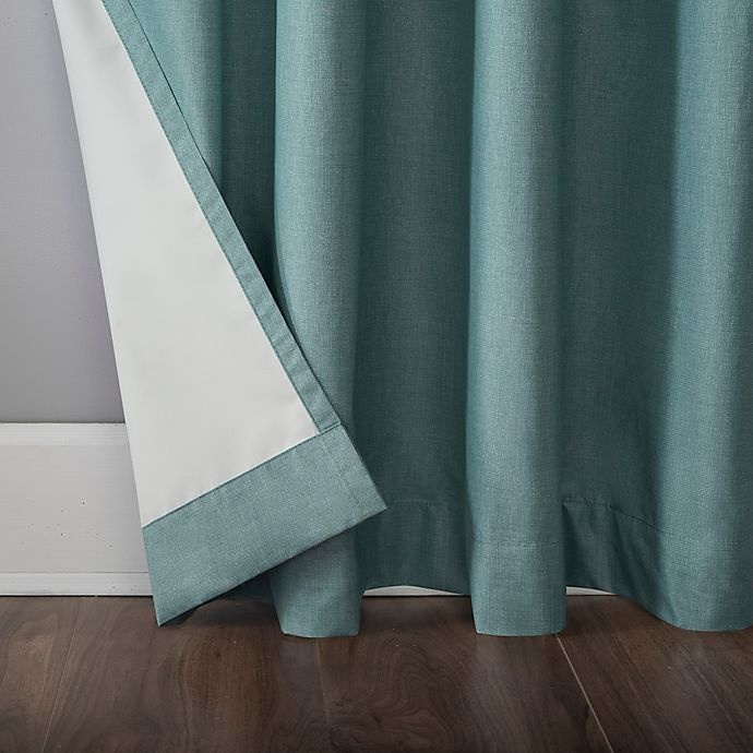 slide 5 of 8, Sun Zero Duran Grommet 100% Blackout Window Curtain Panel - Mineral, 63 in