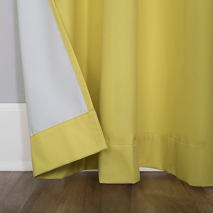 slide 9 of 9, Sun Zero Harper Bright Vibes Total Blackout Grommet Window Curtain - Sunflower Yellow, 63 in