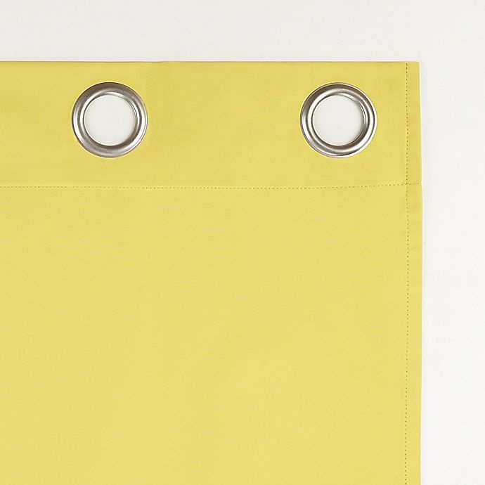 slide 3 of 9, Sun Zero Harper Bright Vibes Total Blackout Grommet Window Curtain - Sunflower Yellow, 63 in