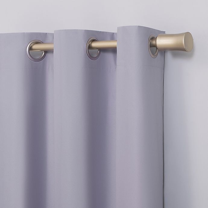 slide 3 of 9, Sun Zero Harper Bright Vibes Total Blackout Grommet Window Curtain Panel - Lavender, 84 in