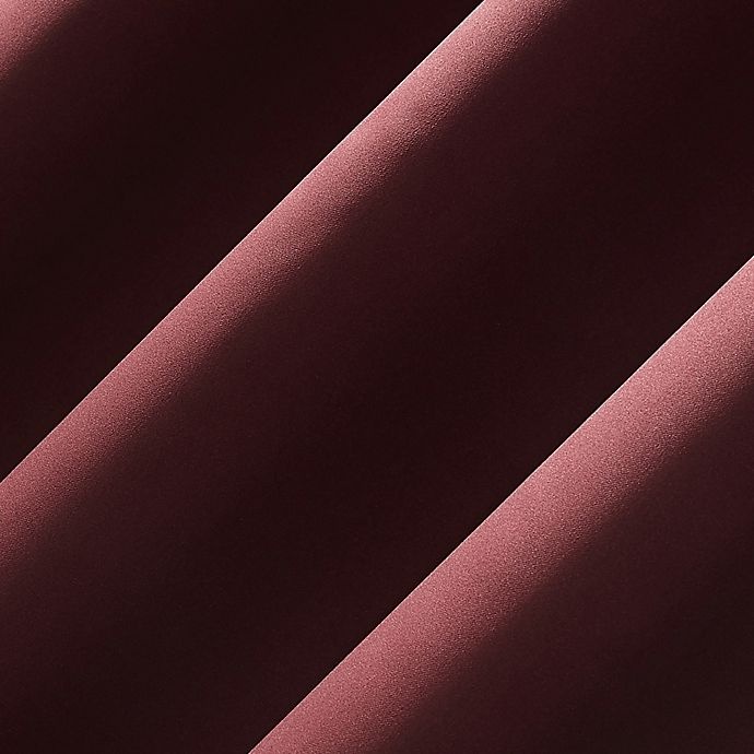 slide 4 of 8, Sun Zero Oslo Theater Grade Grommet 100% Blackout Curtain Panel - Wine Red, 108 in