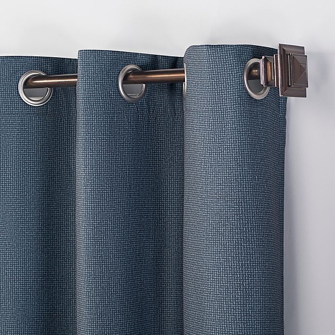 slide 2 of 6, No. 918 Lindstrom Room Darkening Grommet Window Curtain Panel - Blue, 63 in