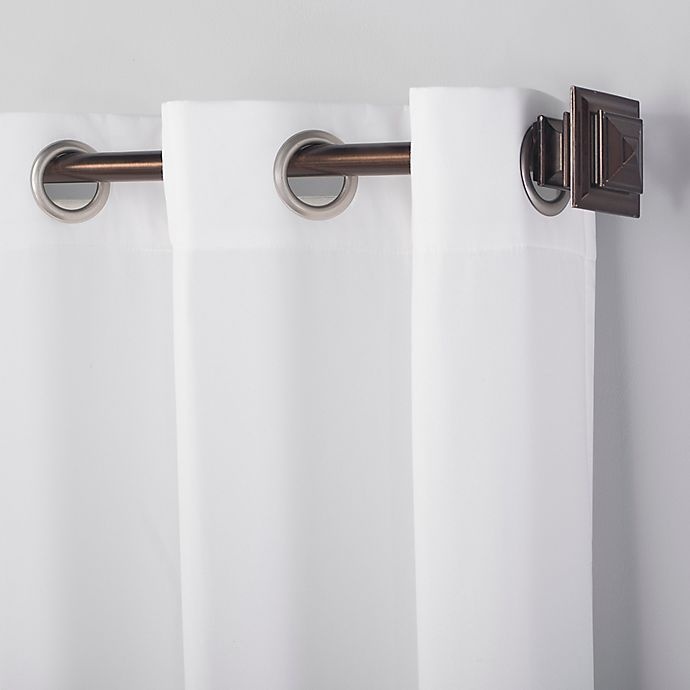 slide 2 of 6, No. 918 Lindstrom Room Darkening Grommet Window Curtain Panel - White, 63 in