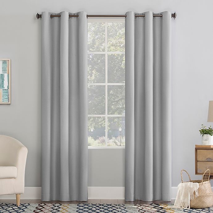 slide 1 of 6, No. 918 Lindstrom Room Darkening Grommet Window Curtain Panel - Grey, 84 in