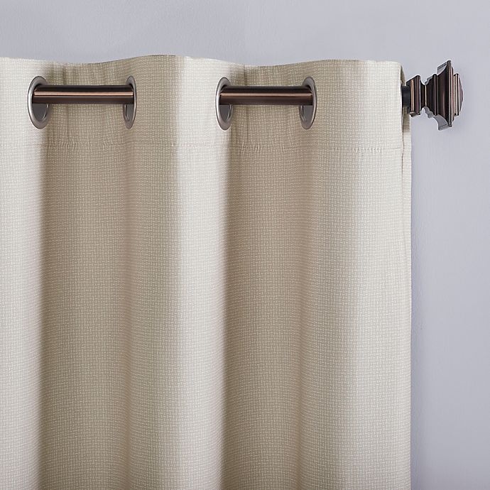 slide 2 of 6, No. 918 Lindstrom Room Darkening Grommet Window Curtain Panel - Stone, 96 in