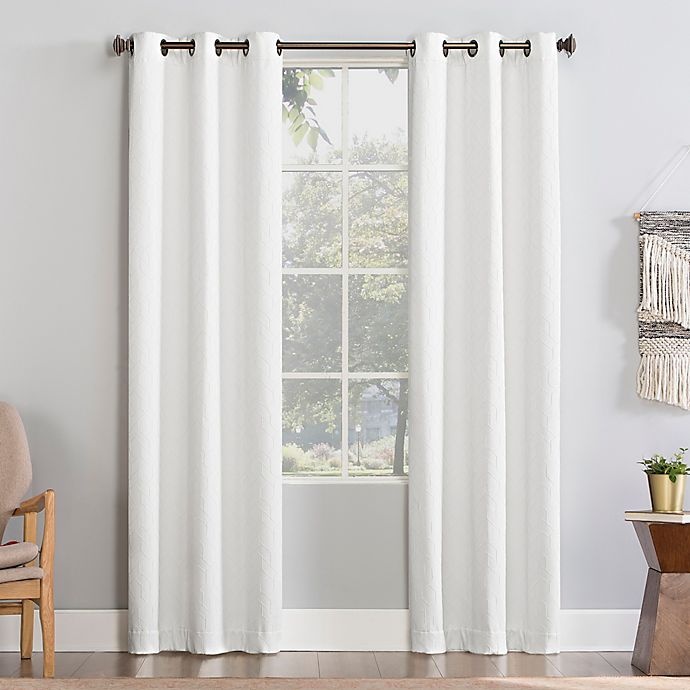 slide 1 of 6, No. 918 Martias Room Darkening Window Curtain Panel - Pearl, 96 in