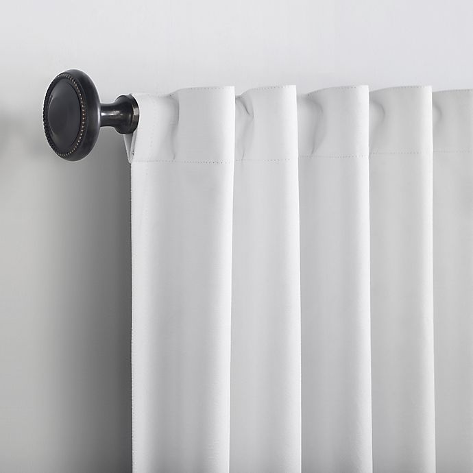 slide 4 of 10, Sun Zero Amherst Velvet Thermal Total Blackout Curtain Panel - Pearl (Single), 108 in