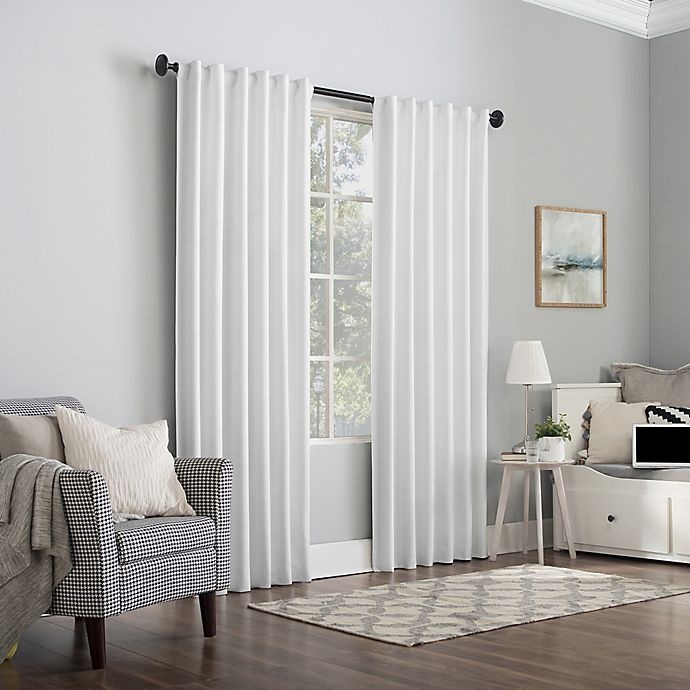 slide 5 of 10, Sun Zero Amherst Velvet Thermal Total Blackout Curtain Panel - Pearl (Single), 108 in