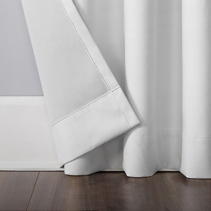 slide 6 of 10, Sun Zero Amherst Velvet Thermal Total Blackout Curtain Panel - Pearl (Single), 108 in