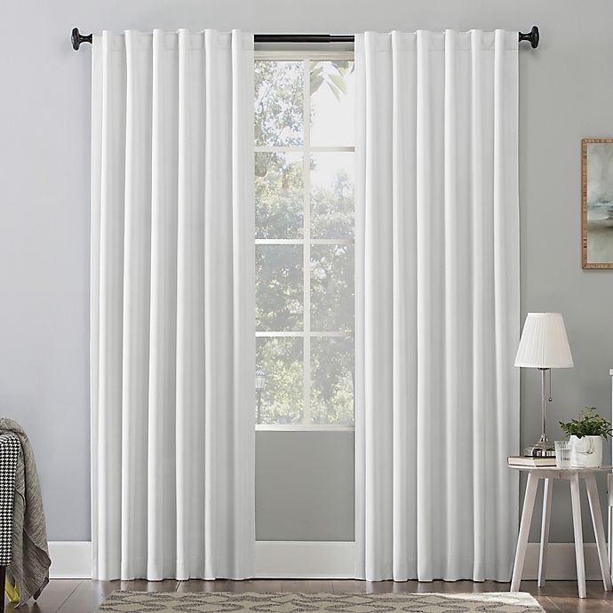 slide 1 of 10, Sun Zero Amherst Velvet Thermal Total Blackout Curtain Panel - Pearl (Single), 108 in