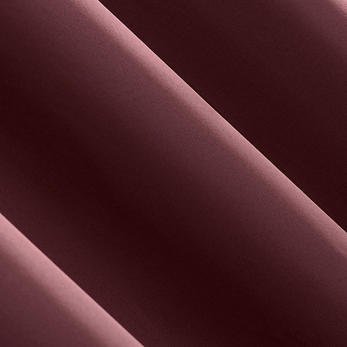 slide 3 of 8, Sun Zero Mariah Energy Saving Room Darkening Curtain Panel - Wine Red (Single), 84 in