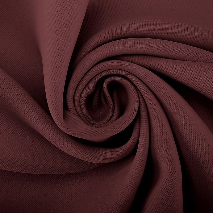 slide 6 of 8, Sun Zero Mariah Energy Saving Room Darkening Curtain Panel - Wine Red (Single), 84 in