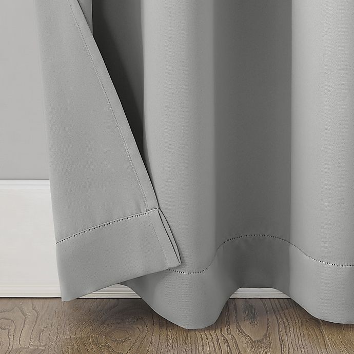 slide 7 of 9, Sun Zero Riley Kids Bedroom Room Darkening Grommet Window Curtain Panel - Silver Gray, 84 in