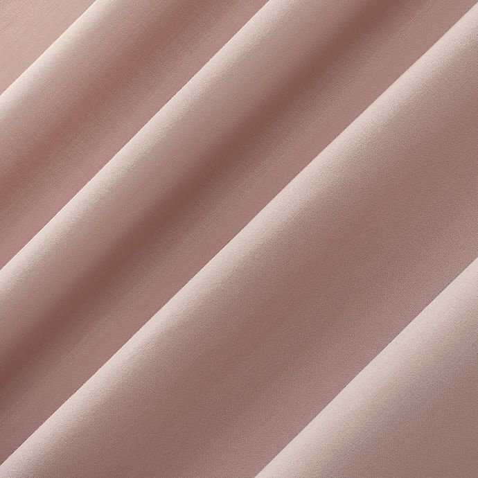 slide 3 of 6, No. 918 Ruthie Frayed Edge Semi-Sheer Rod Pocket Window Curtain Panel - Rose Quartz, 84 in