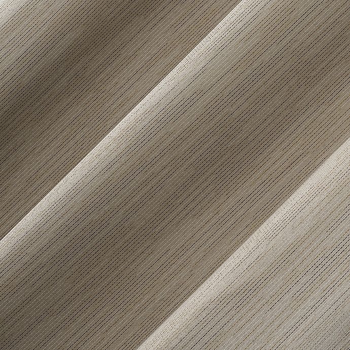 slide 4 of 8, Sun Zero Damon Pinstripe Stitch Thermal Blackout Curtain Panel - Taupe (Single), 63 in