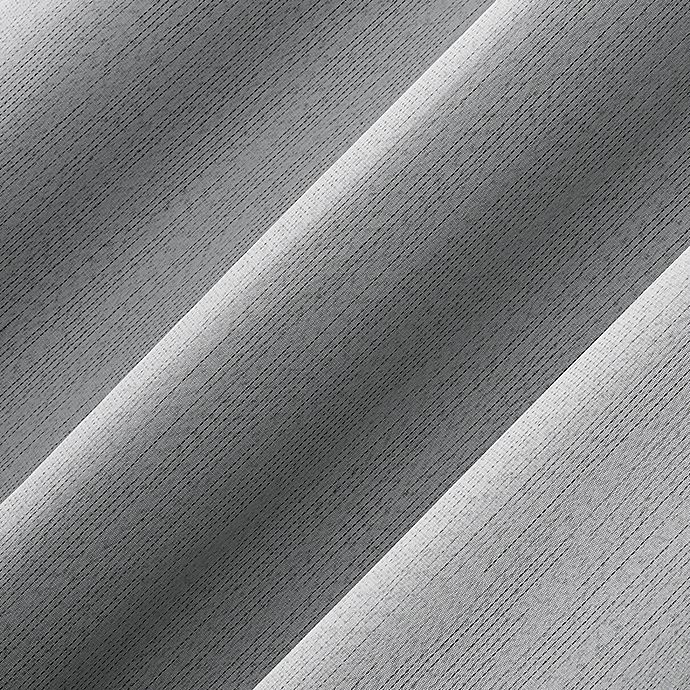 slide 4 of 8, Sun Zero Damon Pinstripe Stitch Thermal Blackout Curtain Panel - Gray (Single), 84 in