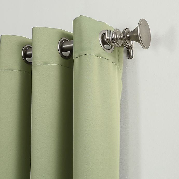 slide 3 of 5, Sun Zero Mariah Energy Saving Room Darkening Grommet Window Curtain Panel - Sage Green, 54 in