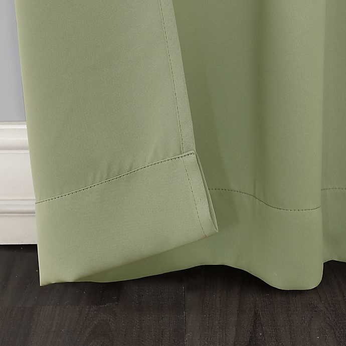 slide 2 of 5, Sun Zero Mariah Energy Saving Room Darkening Grommet Window Curtain Panel - Sage Green, 54 in