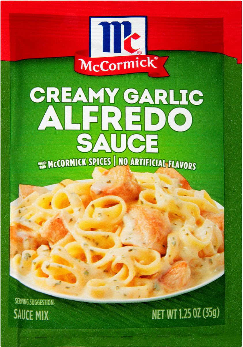 slide 3 of 7, McCormick Creamy Garlic Alfredo Sauce Mix, 1.25 oz
