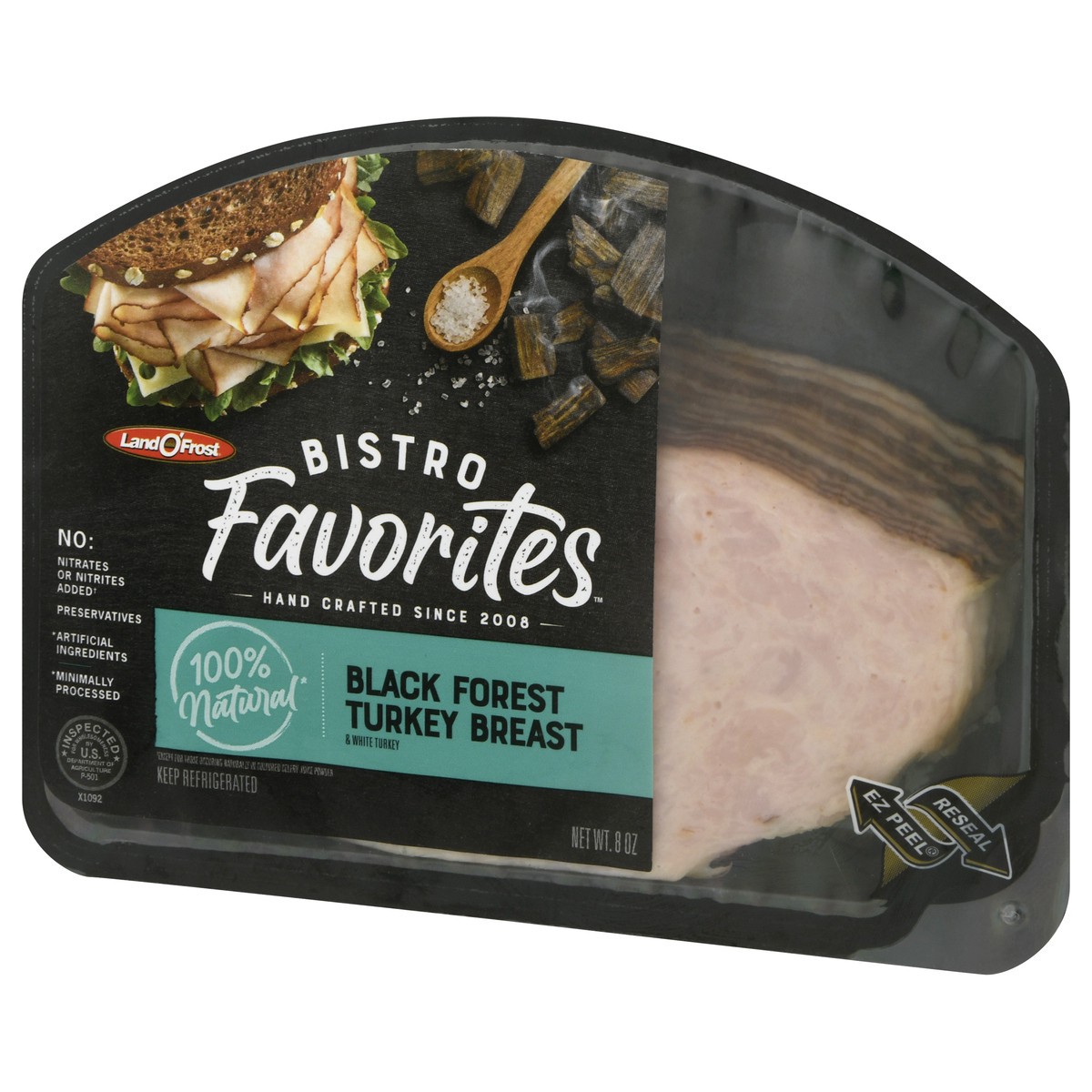 slide 3 of 9, Land O' Frost Bistro Favorites Black Forest Turkey Breast 8 oz, 8 oz