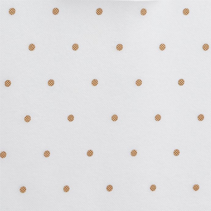 slide 2 of 9, Little Seeds Small Polka Dot Print Storage Bin - Gold, 1 ct