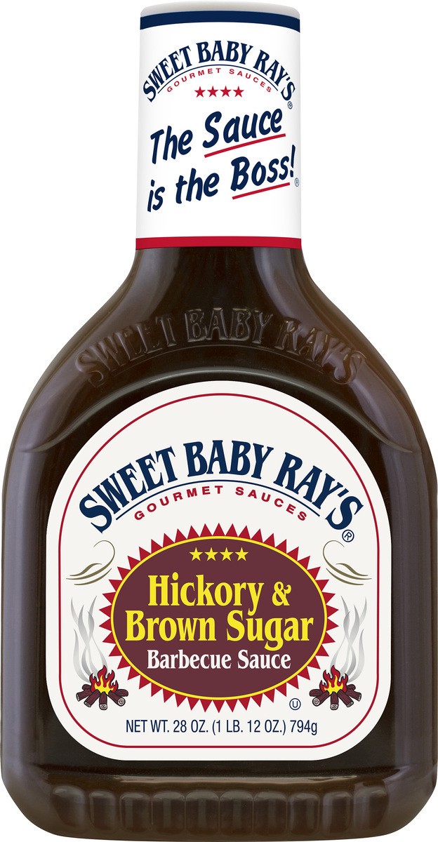 slide 1 of 13, Sweet Baby Ray's Hickory & Brown Sugar Barbecue Sauce 28 oz, 28 oz