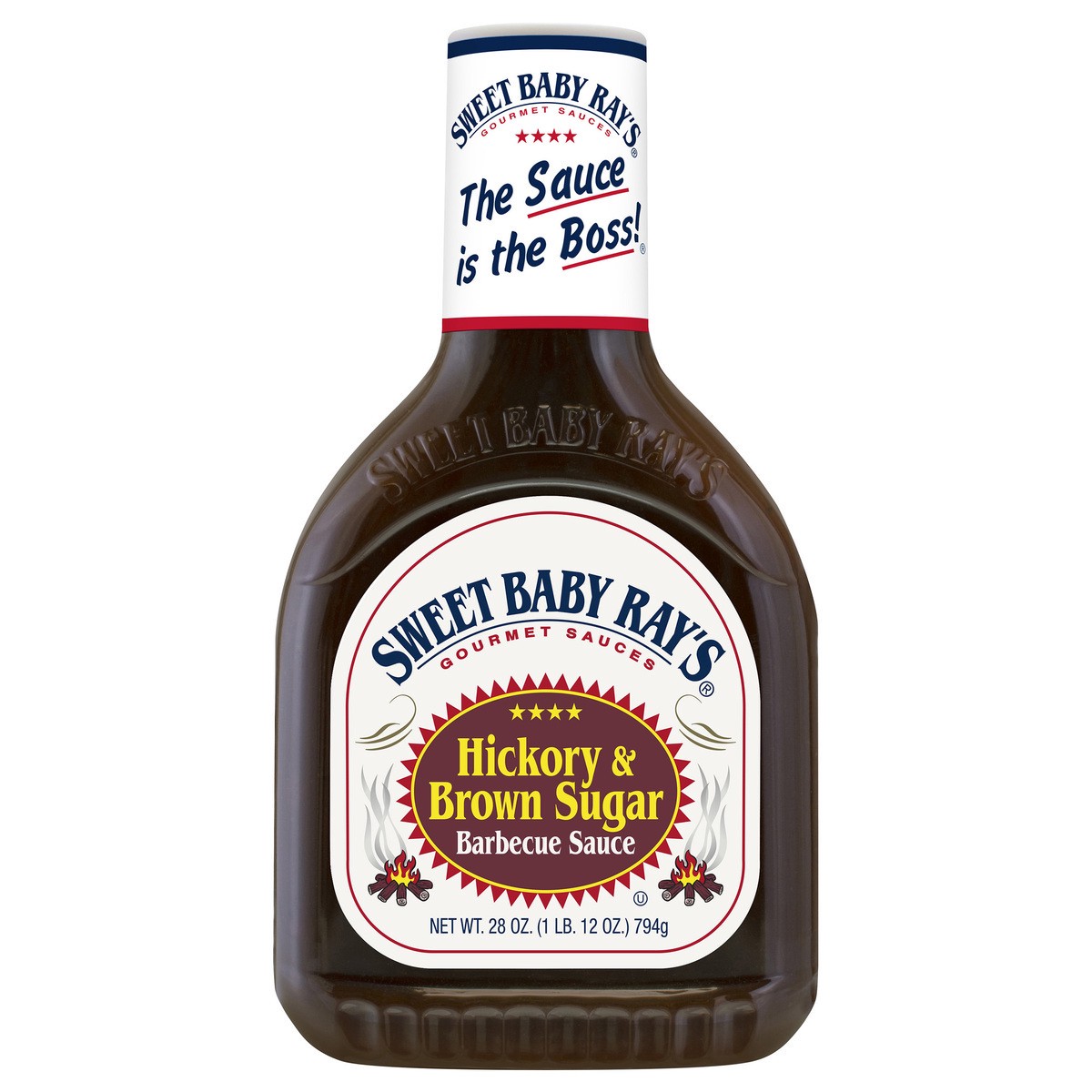 slide 12 of 13, Sweet Baby Ray's Hickory & Brown Sugar Barbecue Sauce 28 oz, 28 oz