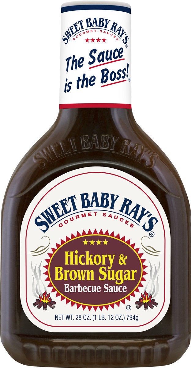 slide 13 of 13, Sweet Baby Ray's Hickory & Brown Sugar Barbecue Sauce 28 oz, 28 oz