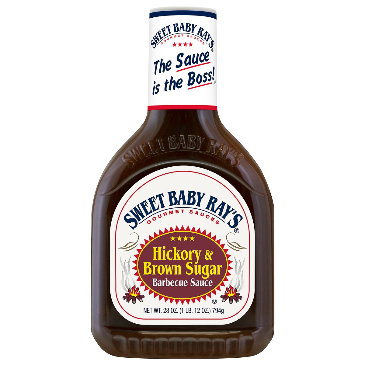 slide 1 of 13, Sweet Baby Ray's Hickory & Brown Sugar Barbecue Sauce - 28 oz, 28 oz