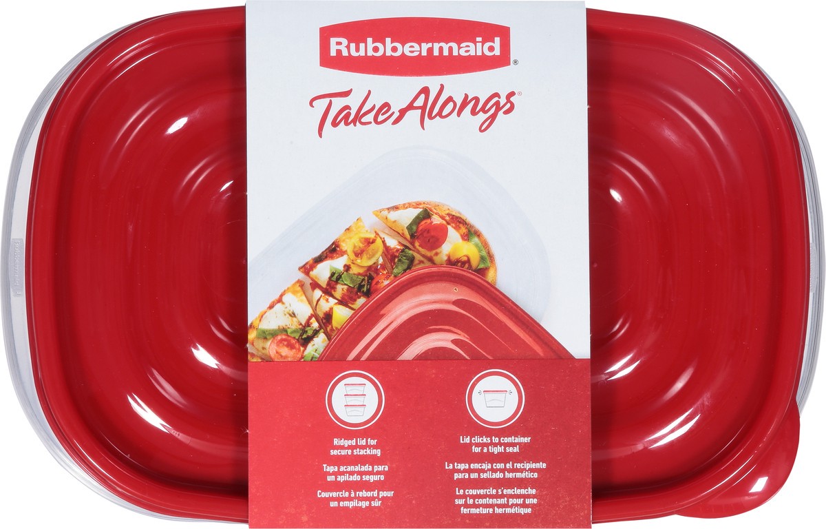 slide 9 of 9, Rubbermaid Containers with Lids 3 ea, 3 ct; 32 oz