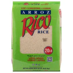 Rico Long Grain Rice - 20 lb