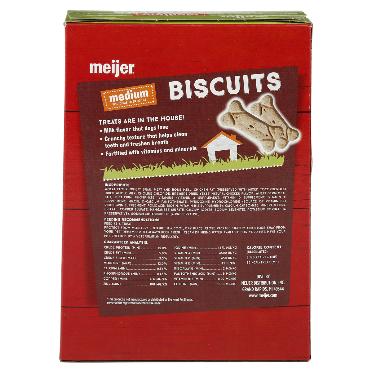 slide 5 of 5, Meijer Main Choice Medium Dog Biscuits, 24 oz