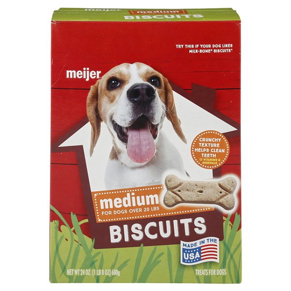 slide 1 of 1, Meijer Main Choice Medium Dog Biscuits, 24 oz