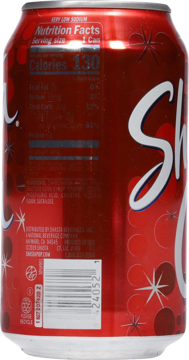 slide 6 of 9, Shasta Cola - 12 fl oz, 12 fl oz