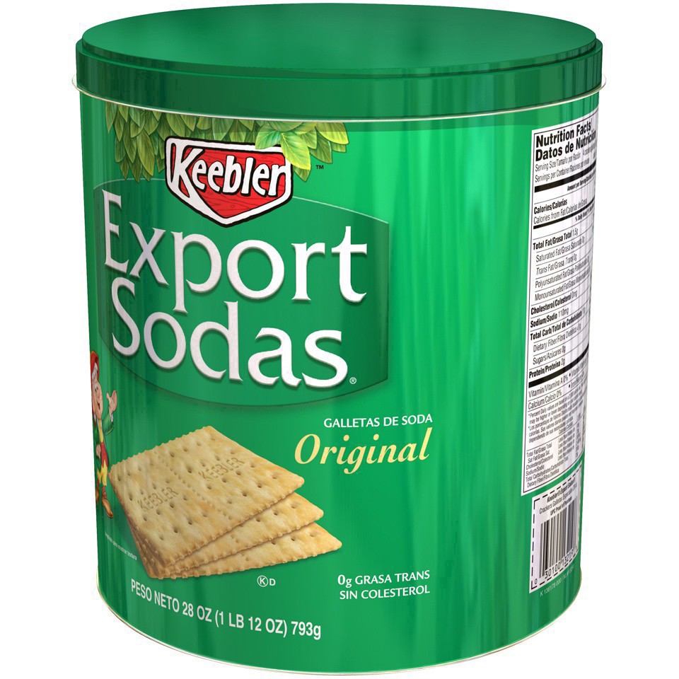 slide 12 of 63, Keebler Export Sodas Soda Crackers, Original, 28 oz, 28 oz