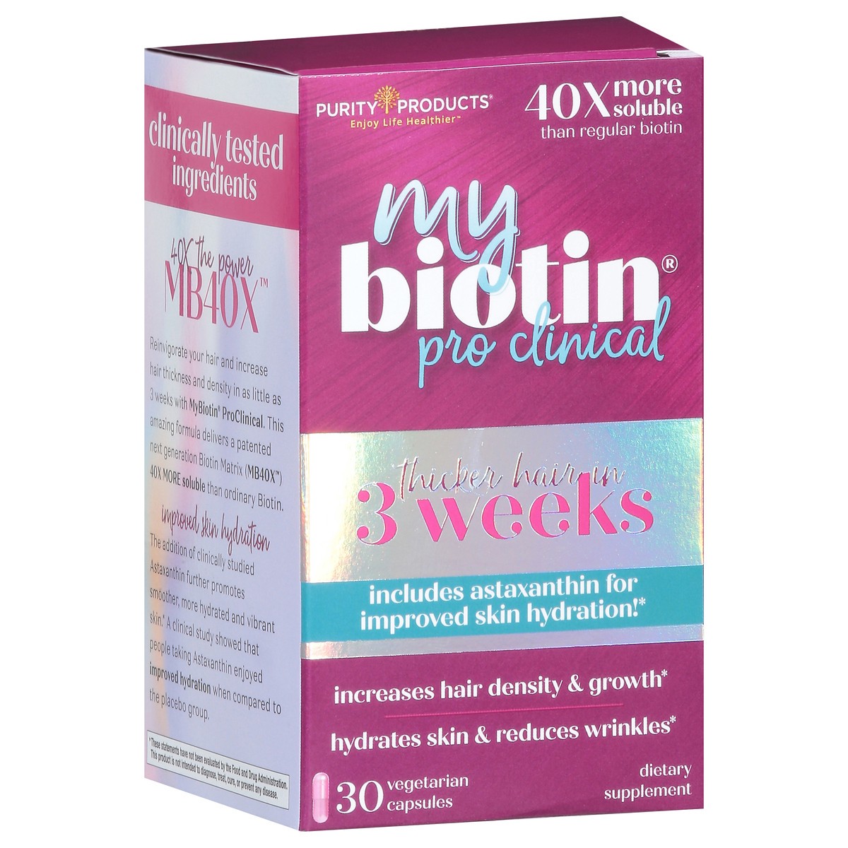 slide 2 of 4, Purity Products Mybiotin Pro Clinical, 30 Ct, 30 ct